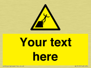 Custom Warning unstable cliff edge